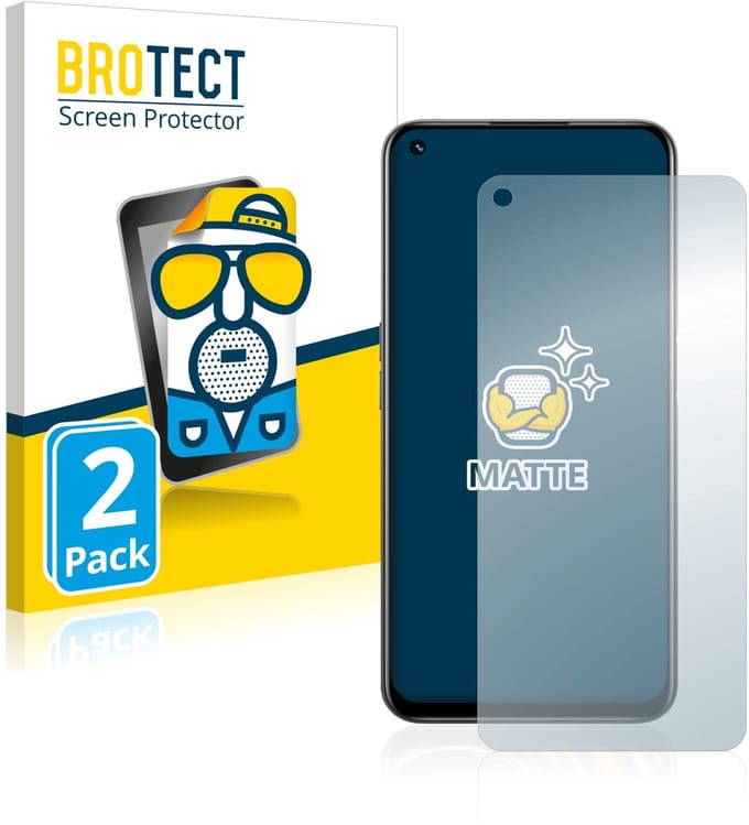 BROTECT - Screenprotector voor realme 8i - Folie Beschermfolie matte 2 Stuks