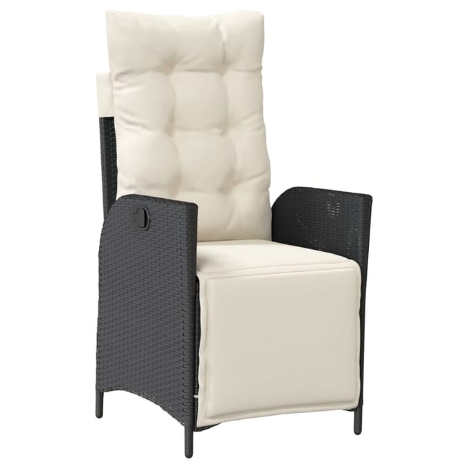 vidaXL - 9-delige - Tuinset - poly - rattan - zwart