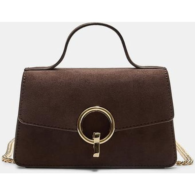 Stradivarius Ronde schoudertas met sluiting  Bruin OS