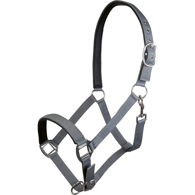 Nylon halster voor paard met zachte voering HKM Charming