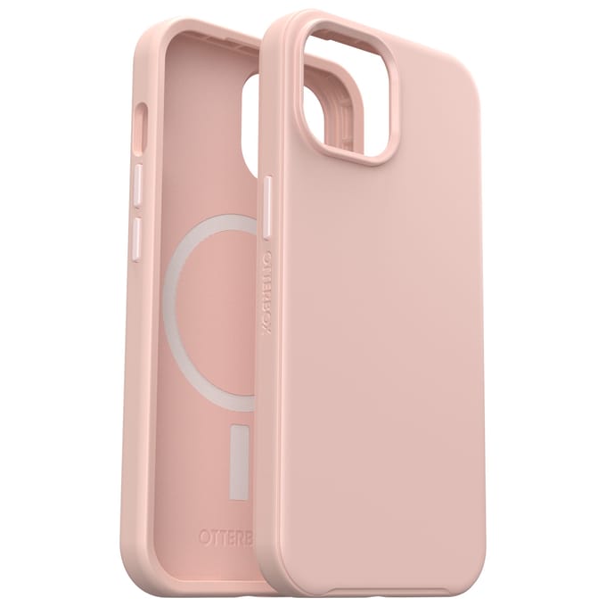 OtterBox Symmetry Clear Backcover MagSafe voor de Apple iPhone 17e / 16e / 15 / 14 / 13 - Roze