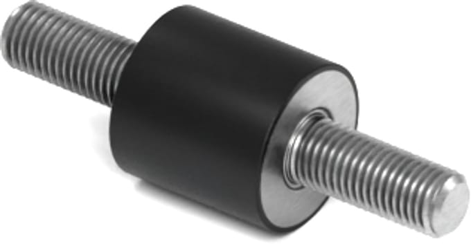Rubbermagazijn - Trillingsdemper - Type A - 10x10mm - M4 - Set 10 stuks