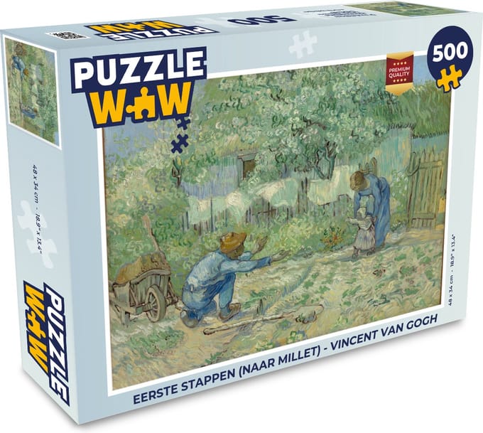 Puzzel Eerste stappen (naar Millet) - Vincent van Gogh - Legpuzzel - Puzzel 500 stukjes