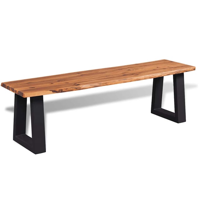 vidaXL - Bankje - 145 - cm - massief - acaciahout