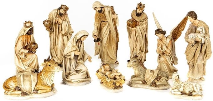 Goodwill Heilige Familie Crème-Goud 27 cm Set van 11