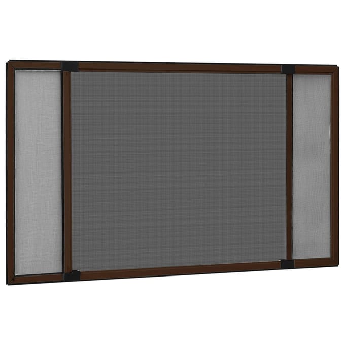 vidaXL - Raamhor - uitschuifbaar - (100-193)x75 - cm - bruin