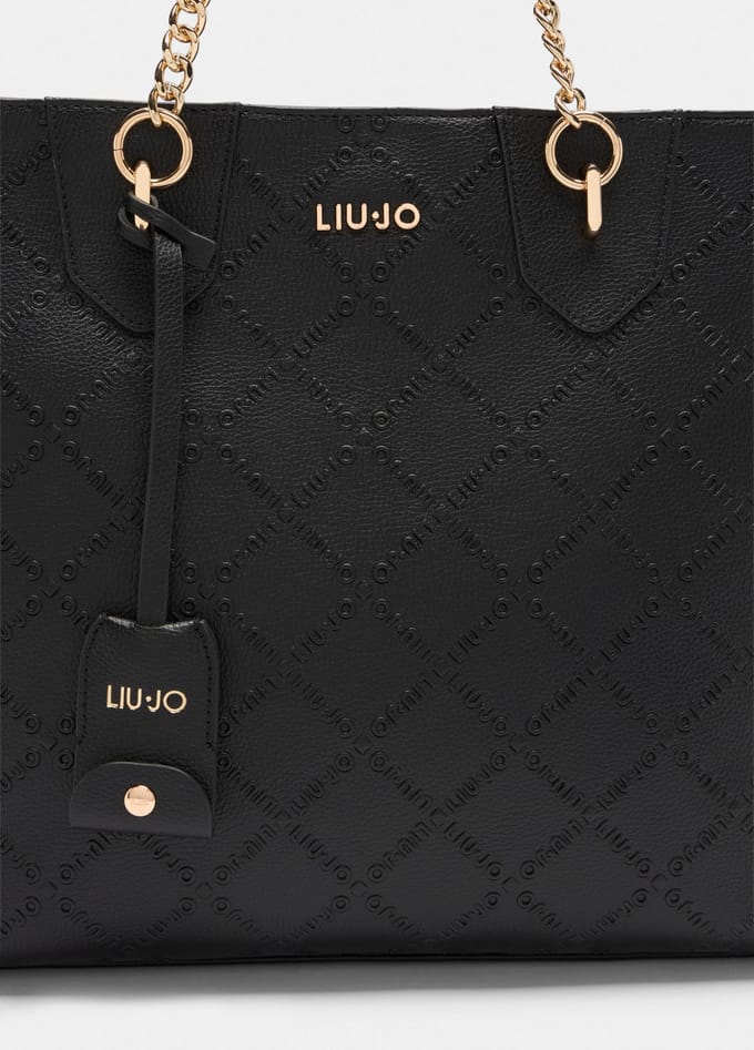 Liu Jo Adonide Shopping Bag Dames Shopper - Zwart - PU - One Size