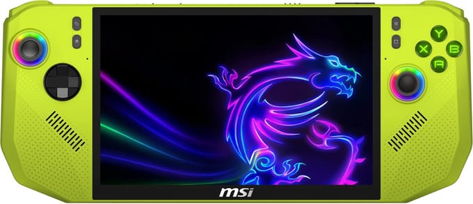 MSI Handheld Claw A8 - Gaming Handheld - AMD Ryzen Z2 Extreme-processor - 8 inch - 1TB SSD - Groen