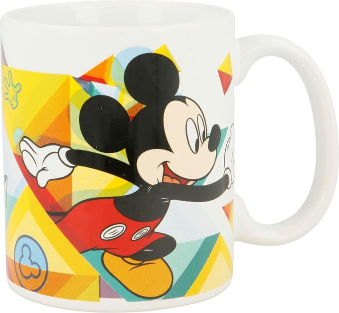 Mok Mickey Mouse Happy smiles Blauw Rood Keramisch 350 ml