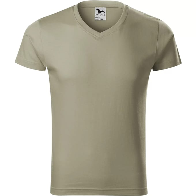 T-shirt met V-hals Malfini Slim 146