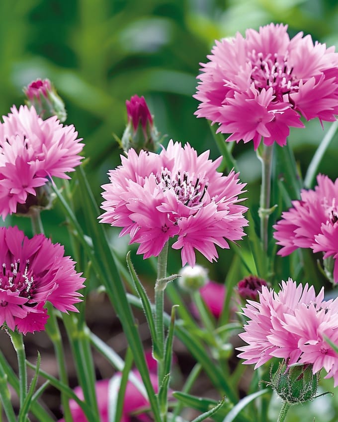 Korenbloem Zaden Pink Ball Centaurea Cyanus Eenjarig