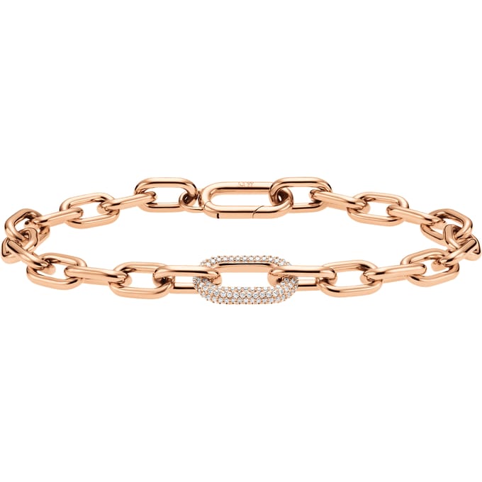 Daniel Wellington DW Crystal Link 155mm Rose Gold