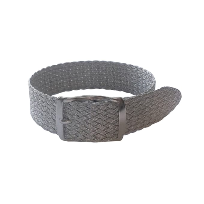 Perlonband zilver, 18mm