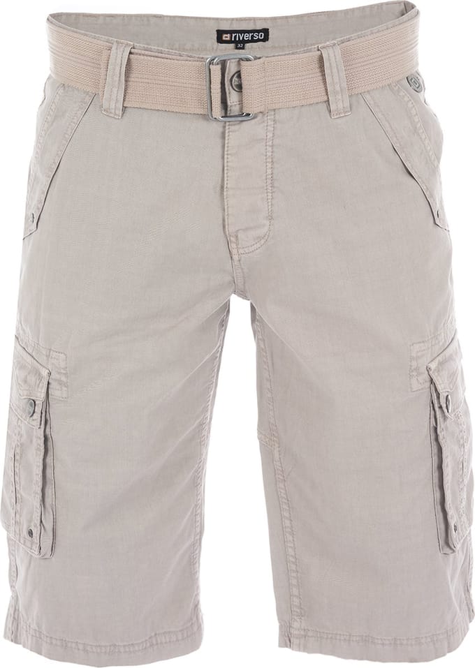 riverso Heren Short RIVAnton regular/straight Beige W 38 Volwassenen Cargo shorts / korte broek