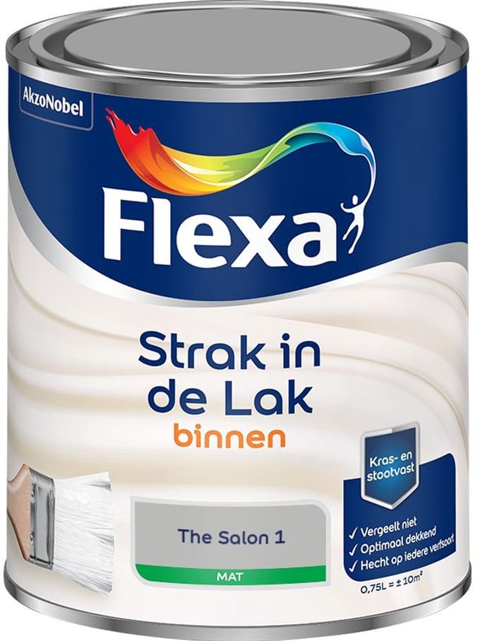Flexa - Strak In De Lak Binnenlak Mat - The Salon 1 - Mengverf - 750 Ml