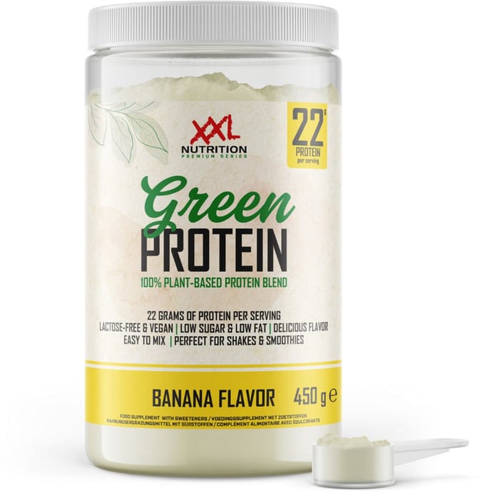 XXL Nutrition - Green Protein - Banaan - Vegan Eiwitpoeder - 450 g
