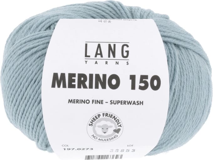 Lang Yarns Merino 150 - 273 donker mint - Merinowol Garen