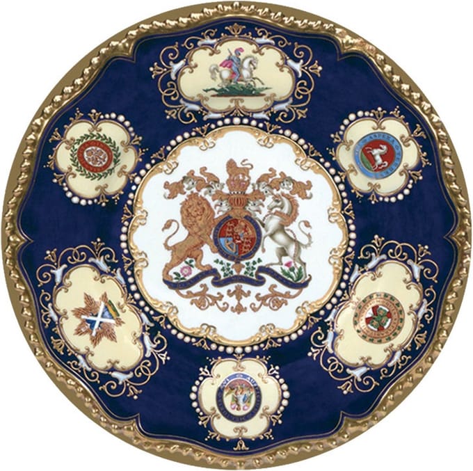 Bord metaal William IV Ø26cm