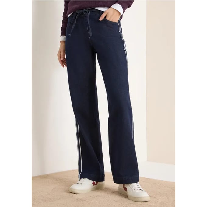 Jeans met gallonstrepen