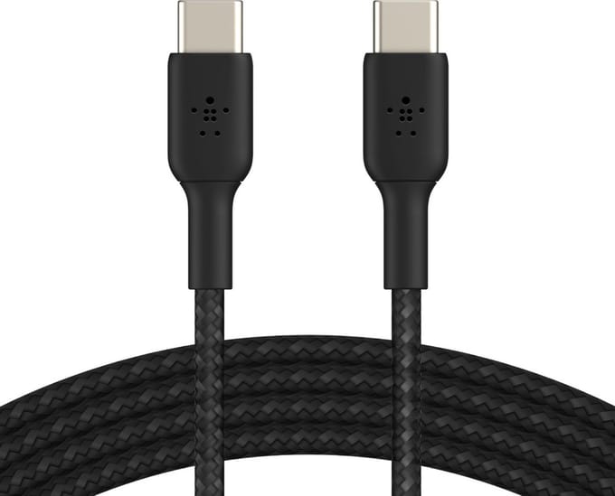 USB-C Data- en Oplaadkabel - USB-C Belkin BoostCharge Pro, 60W, 2m, Zwart CAB004bt2MBK