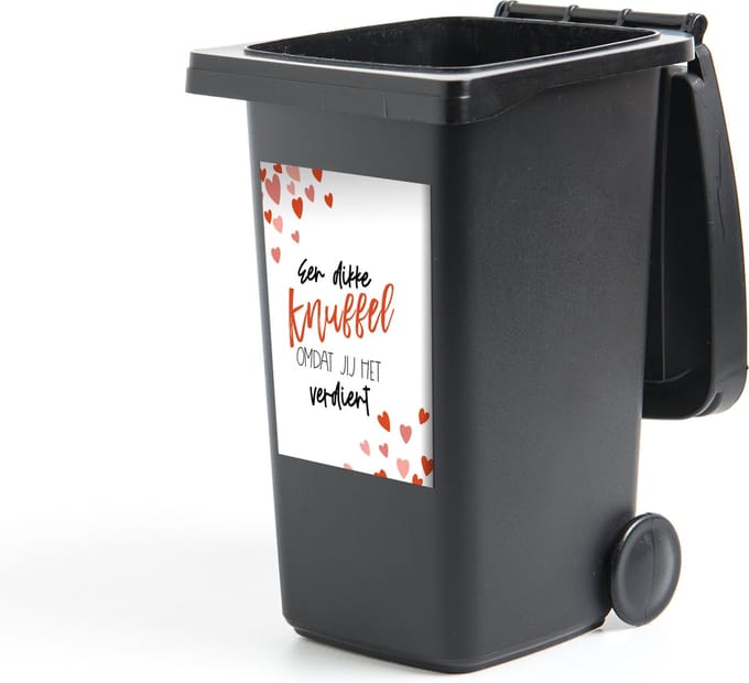 Container sticker Beterschap - Spreuken - Knuffels - 40x60 cm - Kliko sticker
