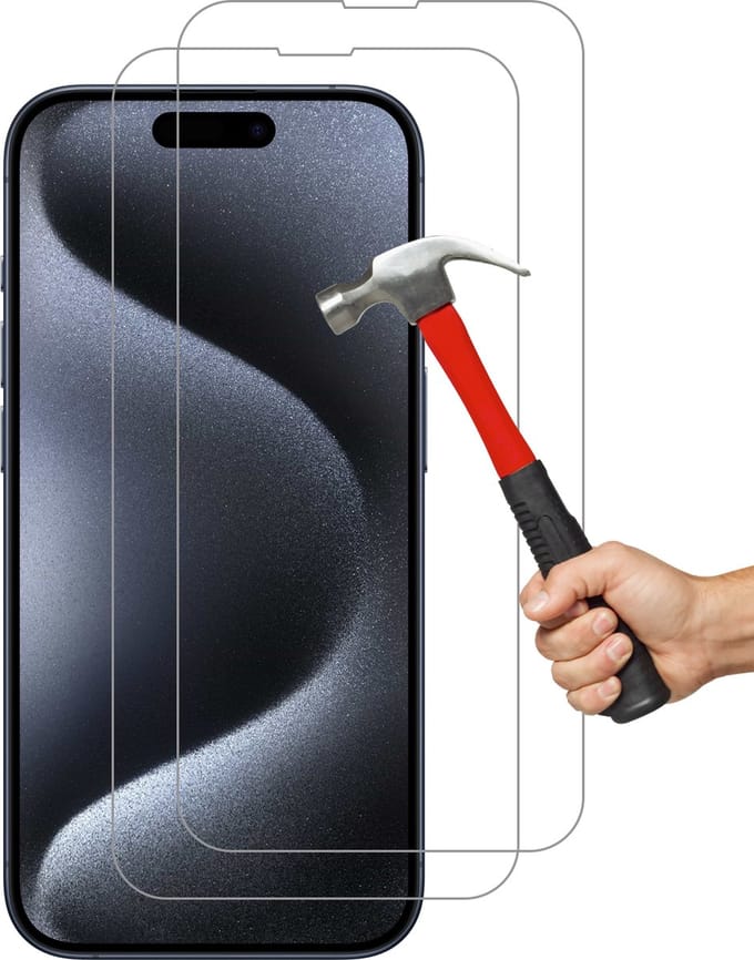 Screenprotectors Geschikt voor iPhone 15 Pro Arara Screenprotectors Beschermglas - 2 stuks