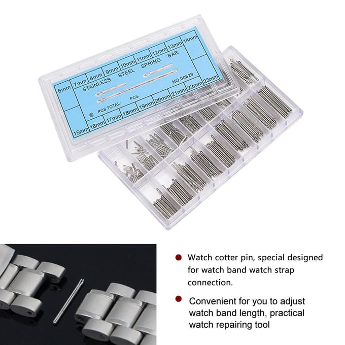 6‑23mm Splitpen Linkpin Horlogeband Connector Horloge Reparatie Accessoire white