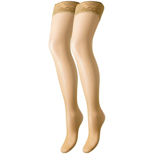 Panty’s/Kousen Trasparenze Autoreggente Microrete Ambra