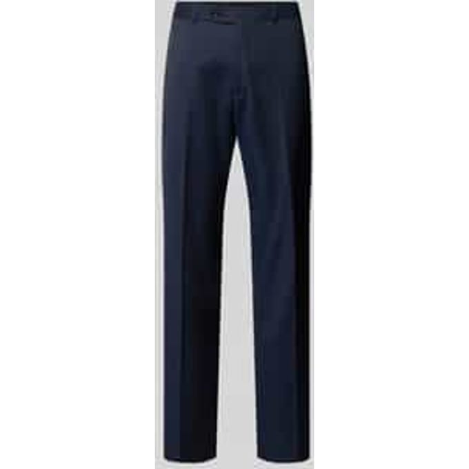 Pantalon van scheerwol met persplooien model 'Silvio'