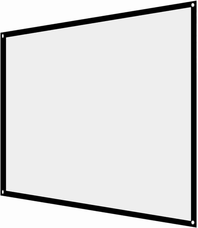 Projectiescherm Inklapbaar - Draagbaar Scherm - Filmavonden Buiten - Rimpelvrij Polyester - 60 Inch 4:3 - Wit