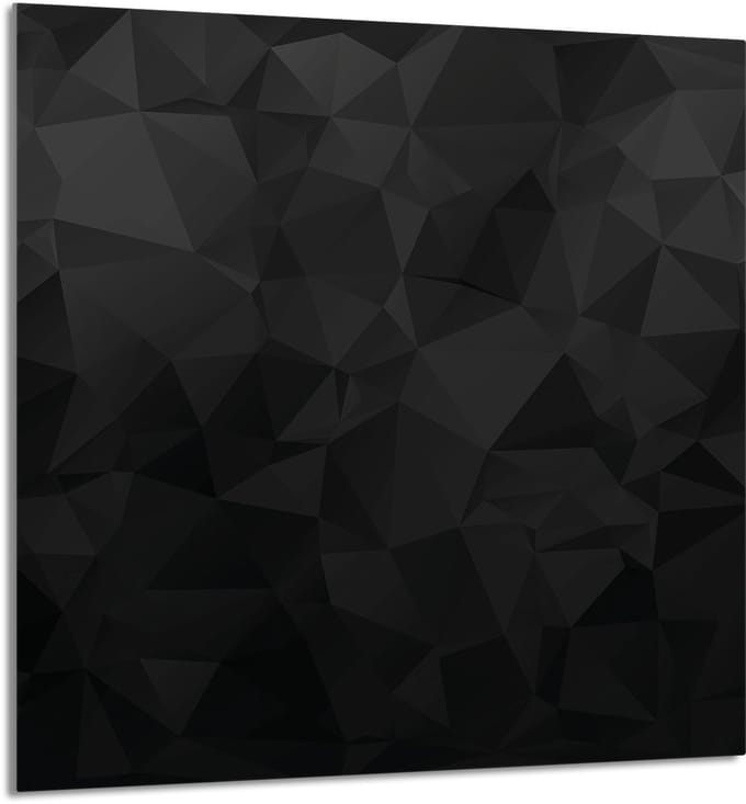 TMK ArtDeko Serie - Glazen Paneel - 60x65 cm - Zwart