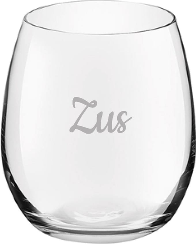 Gegraveerde Drinkglas 39cl Zus
