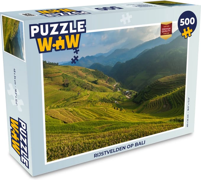 Puzzel Rijstvelden op Bali - Legpuzzel - Puzzel 500 stukjes