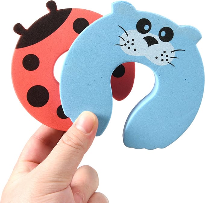 Deurstopper foam - Dieren deurstopper - Kidsproof - Deurstopper - Groen/Blauw - Foam