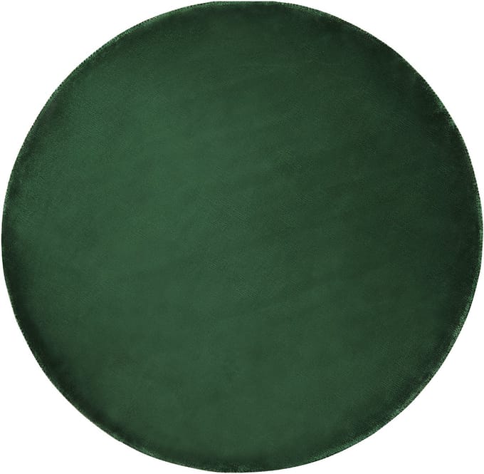 GESI II - Laagpolig vloerkleed - Smaragdgroen - 140 cm - Viscose
