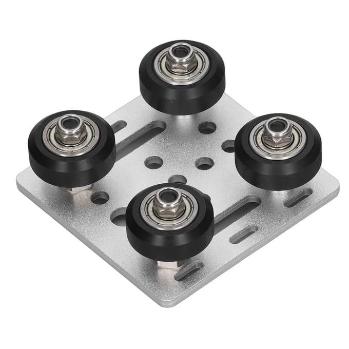V Gantryplaat voor 2020 V Type Aluminium Profiel Wielen 3D Printers CNC Standaard Zilver gray