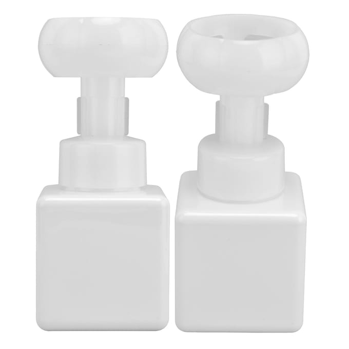 250ml Schuimpompfles Draagbaar Navulbaar Herbruikbaar Bloemvormige Vloeibare Zeepdispenser wit