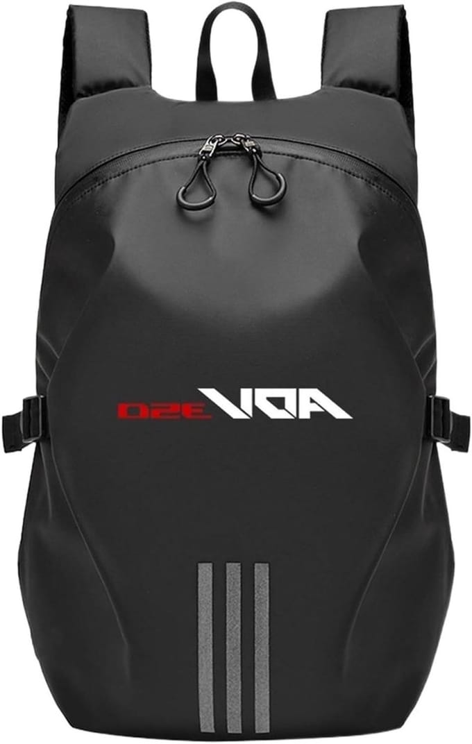 Motorhelm Tas - Reisuitrusting - Motor Rijden - Reflecterende Veiligheidsstrips - Grote Capaciteit - Zwart