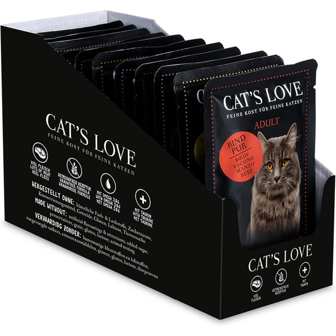 12x85g Cat's Love Mixpack Kattenvoer Nat