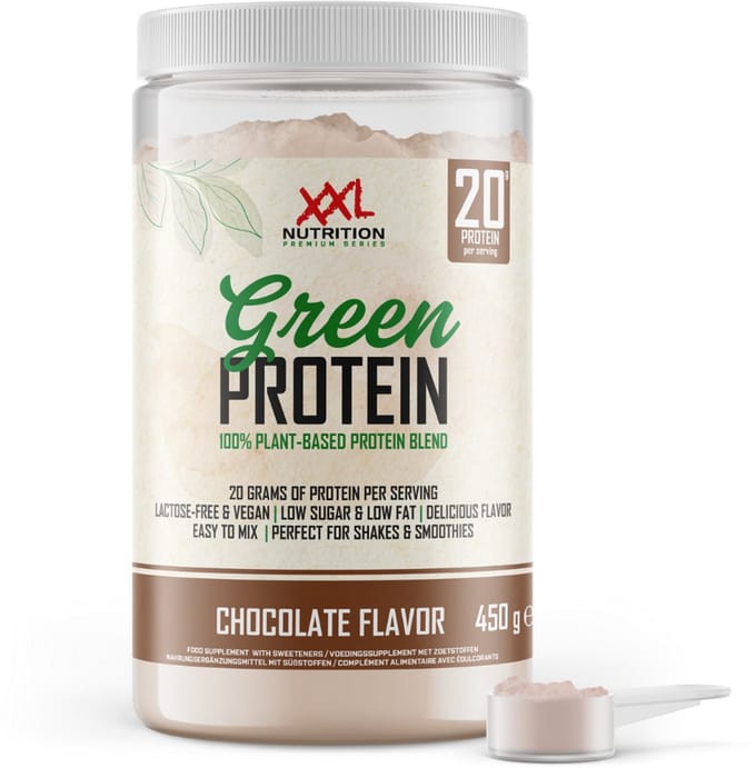XXL Nutrition - Green Protein - Chocolade - Vegan Eiwitpoeder - 450 g