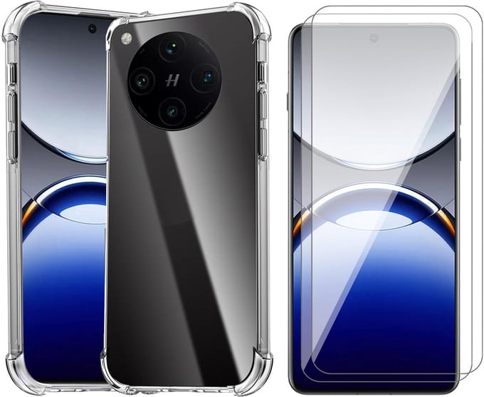 Hoesje geschikt voor Oppo Find X8 Pro - 2x Screenprotector Glas - Shockproof Transparant