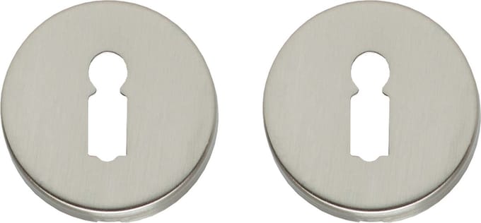 Intersteel Rozet met sleutelgat rond verdekt nikkel mat