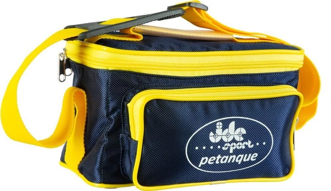 JDC Petanque Reporter boules tas Marineblauw-Geel