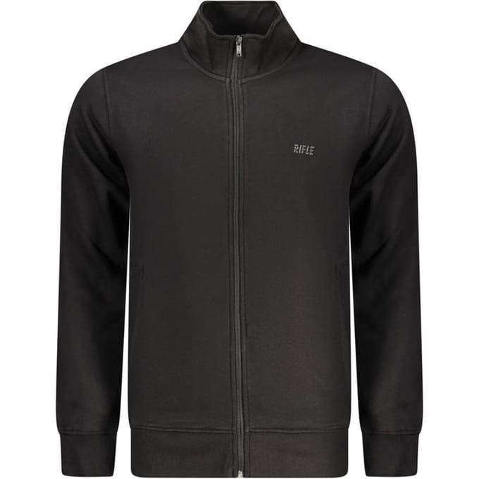 Rifle Zwarte Katoenen Heren Sweatshirt