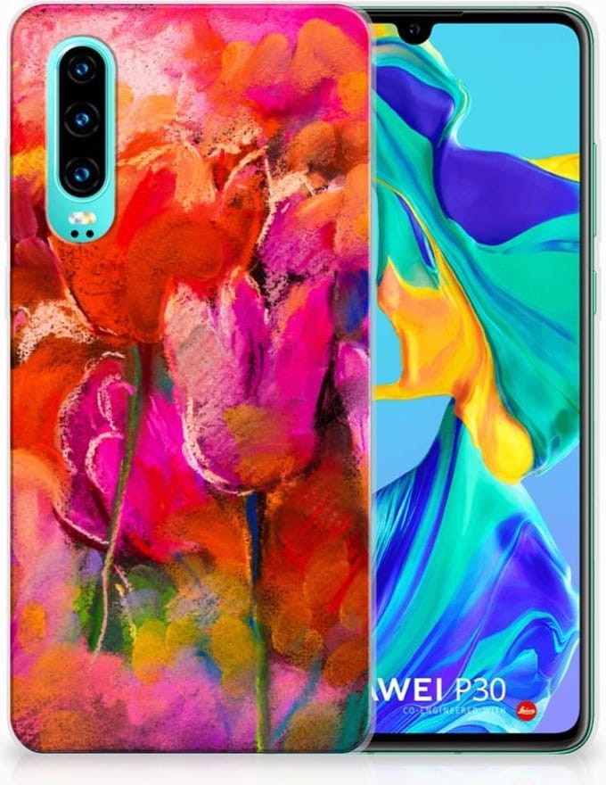 Hoesje maken Huawei P30 Tulips