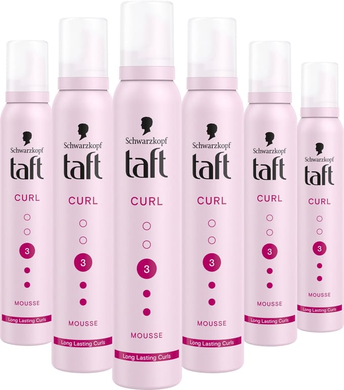 Taft - Styling Mousse Curl - 6 x 200 ml - Voordeelverpakking