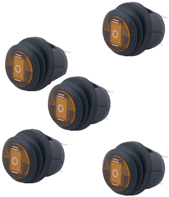 Golden crown - LED Tuimelschakelaar - Waterdicht - 12V - Aan/uit