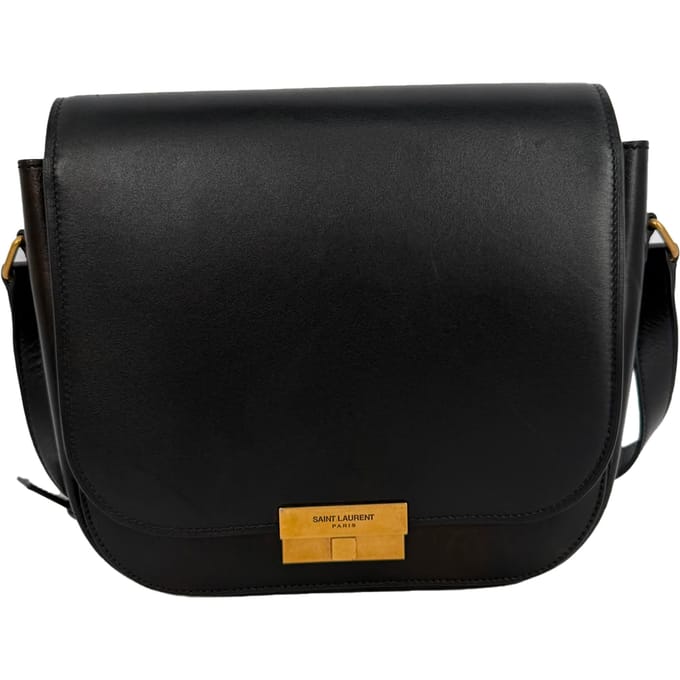 Saint Laurent Small Betty Satchel tas in zwart leer