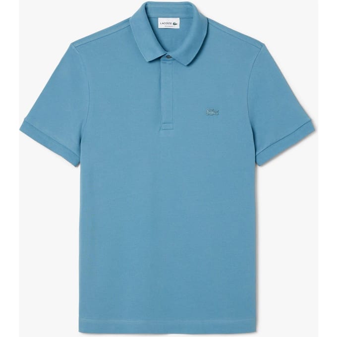 Lacoste Heren Paris Piqué Stretch Regular Poloshirt (Licht Blauw)