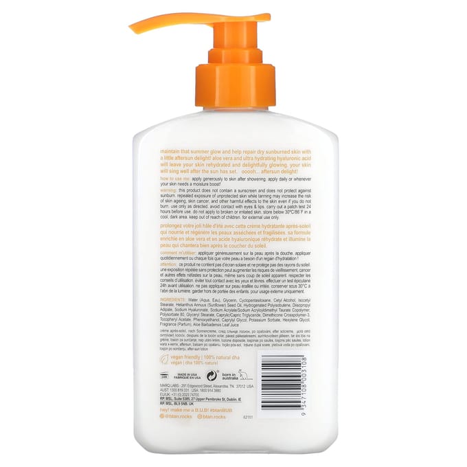 b.tan, After Sun Delight! Hydraterende After Sun Lotion, 16 fl oz (473 ml) white